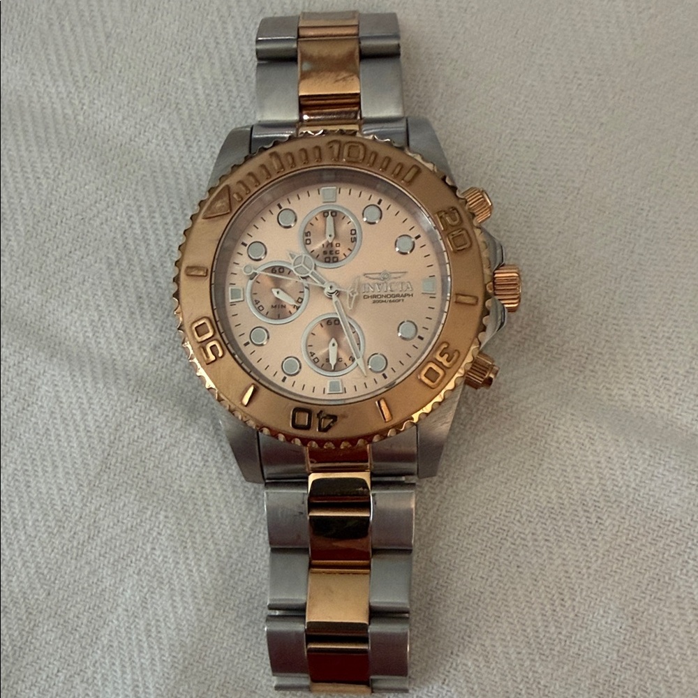 Invicta Two-Tone Gold and Silver Watch